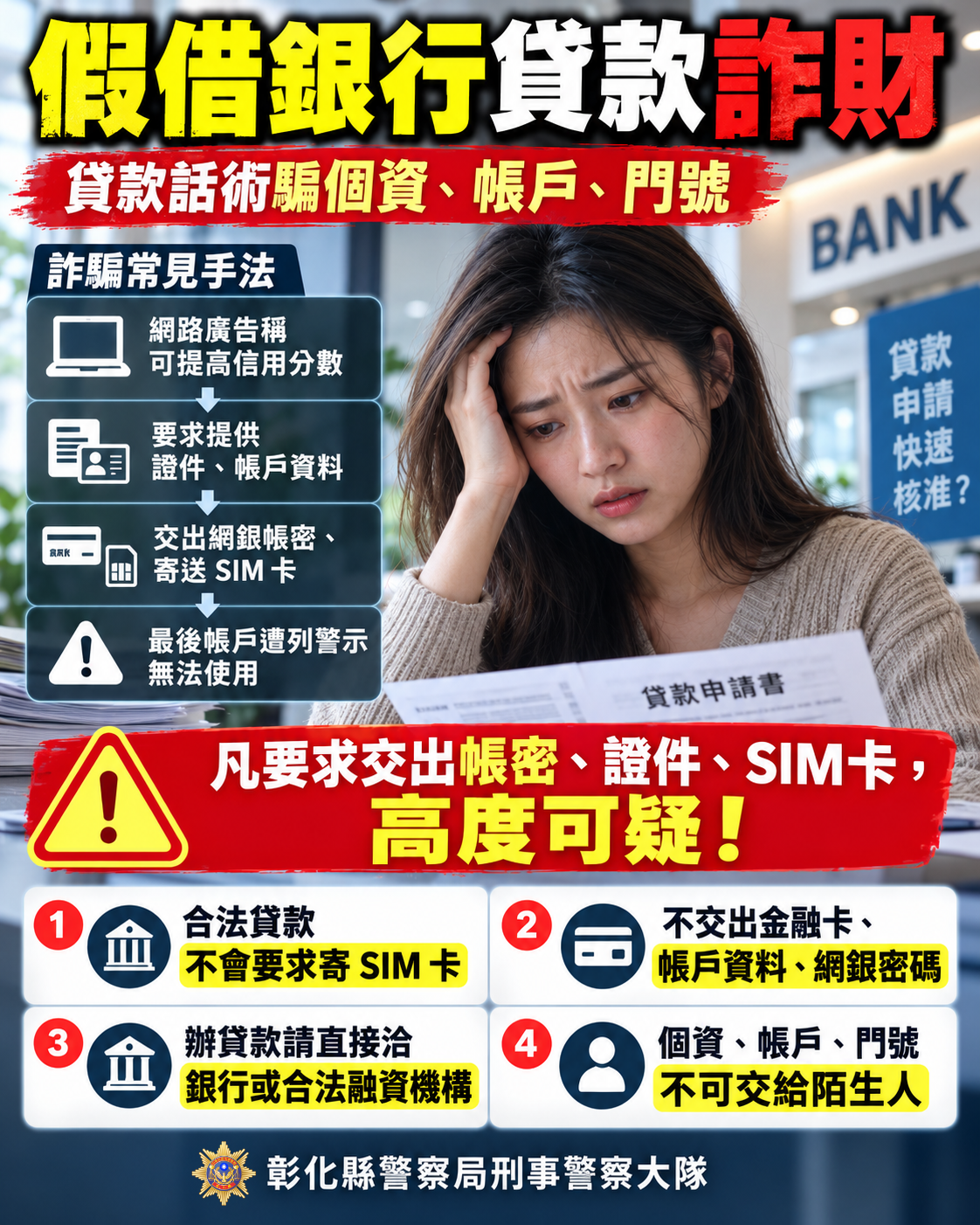 急需借錢找代辦？小心「貸款沒成，先變人頭」！