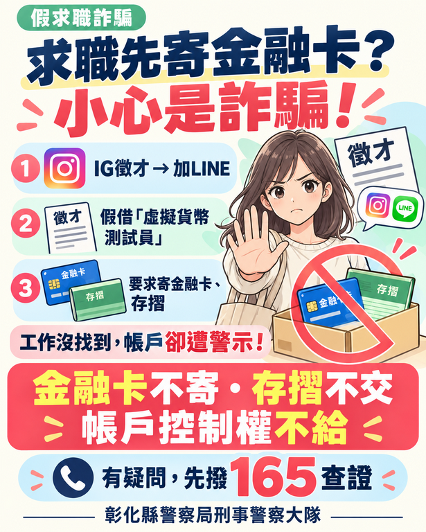 應徵「虛擬幣測試員」？薪水沒領到，存摺先變人頭戶！ 